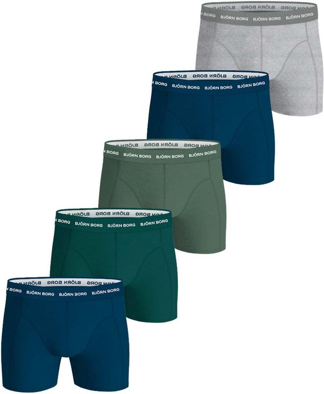 Björn Borg - Cotton Stretch - Boxershorts - Multi - 5-Pack