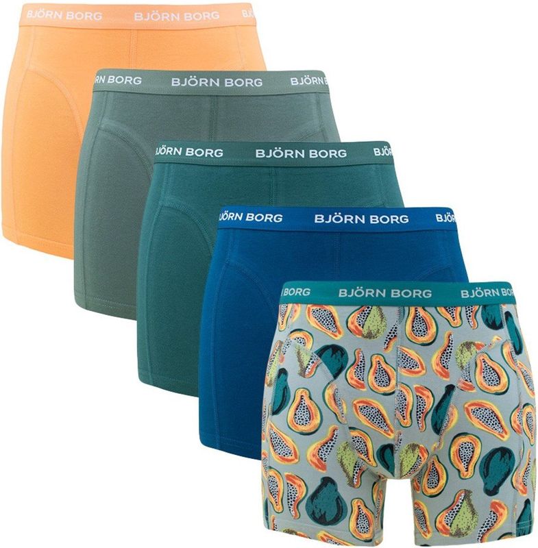 Bjorn Borg - Cotton Stretch - Boxershorts - Oranje - 5-pack