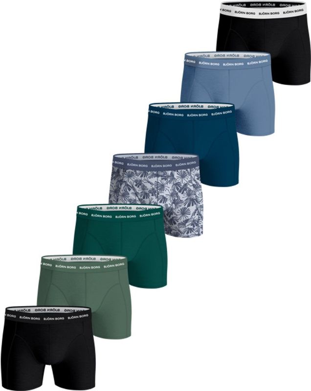 Björn Borg - Cotton Stretch Core - Boxershorts - Blauw - 7-pack