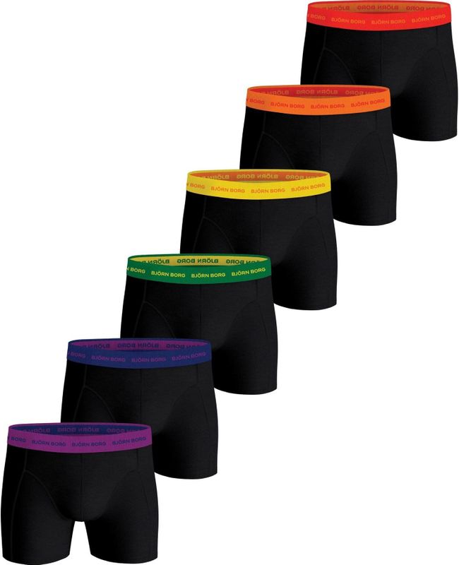 Björn Borg Cotton Stretch Boxershorts Heren (6-pack) - Maat XXL