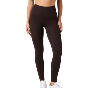 Björn Borg - Studio Seamless Ribbed Tights - Dames Trainingspanty - Zwart