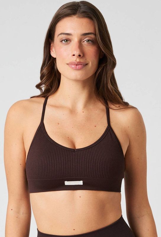 Björn Borg - Studio Seamless Ribbed Strap Bra - Sportbeha - Zwart