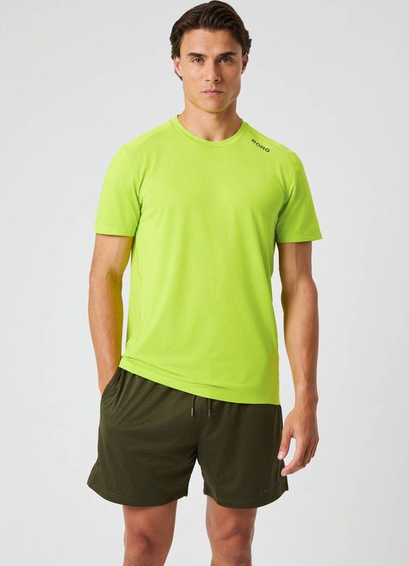 Björn Borg - Borg Athletic T-Shirt - Acid Lime - T-Shirt