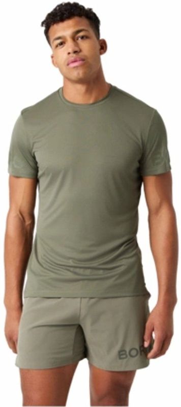 Björn Borg - Borg Light T-Shirt - Dusty Olive - Heren T-Shirt