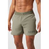Björn Borg - Borg Short - Sportbroek - Dusty Olive - Gerecycled 4-way Stretch Polyester