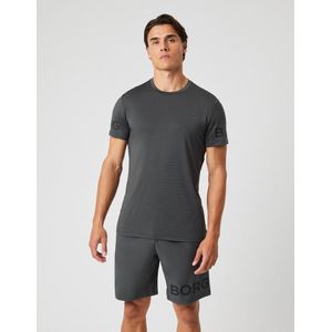 Björn Borg - Borg Sport - T-Shirt - Asphalt - Regular Fit