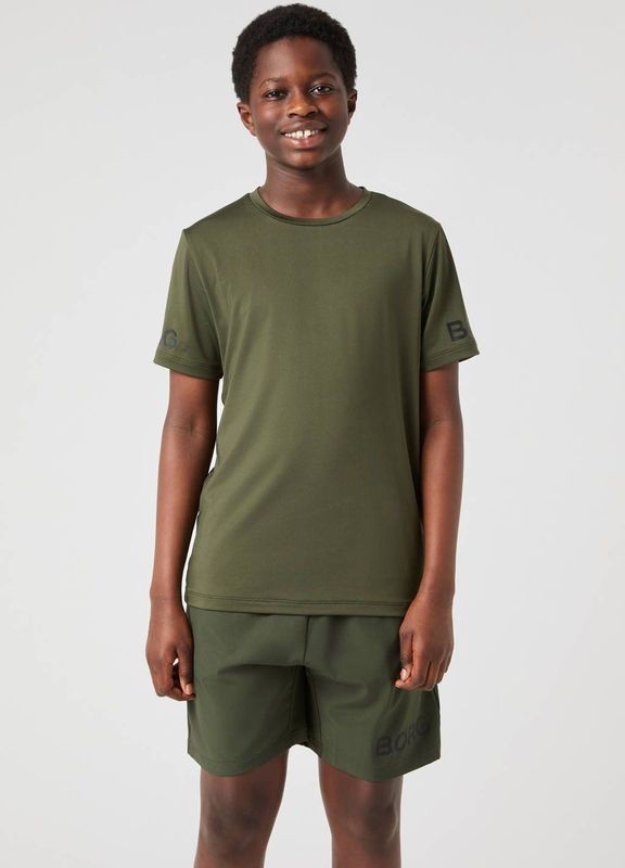 Björn Borg - Borg T-Shirt - Zwart - Gerecycled Polyester - Kinderen