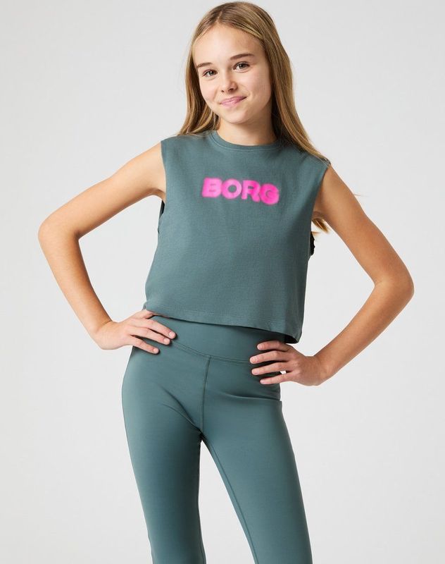 Borg Cropped Tank Top