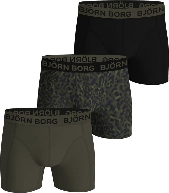 Bjorn Borg - Boxershorts - Groen - Cotton Stretch - 3-Pack