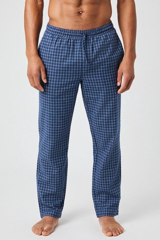 Björn Borg - Core Pyjama Pants - Flanel - Blauw - Ruitje