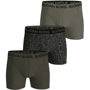 Björn Borg - Cotton Stretch - Boxershorts - Groen - 3-pack