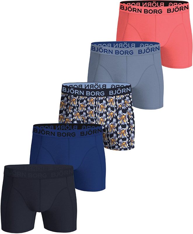 Boxershorts - 5-pack - Katoen Stretch