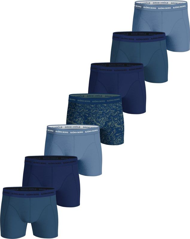 Cotton Stretch - Boxershorts - Blauw - 7-pack