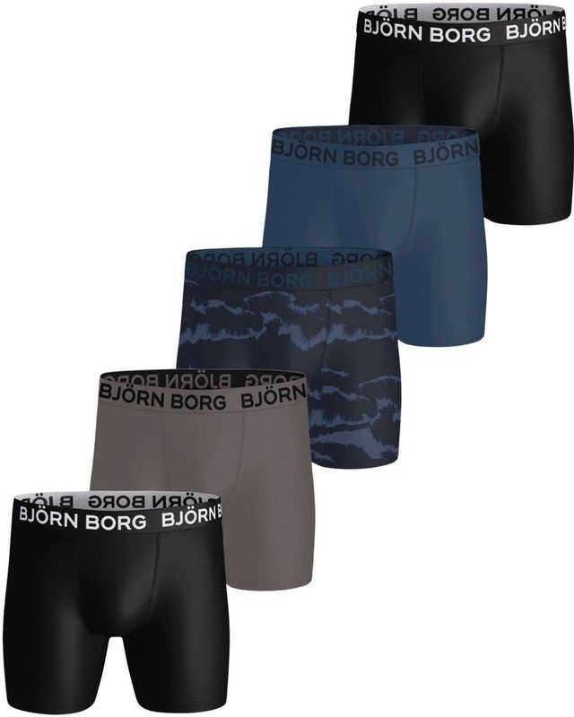 Boxershorts - Zwart - Sports Microfiber - 5-pack