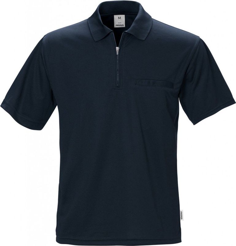 Poloshirt - Blauw - Sneldrogend - Coolmax® Dacron-vezel