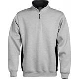 Fristads Sweatshirt Met Korte Ritssluiting 1705 Df - Lichtgrijs