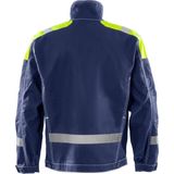 Fristads - Jack 447 - Werkjack - Blauw - 100% FAS®-Katoen - Verhoogde Zichtbaarheid
