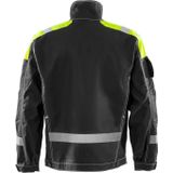 Fristads - Jack 447 - Werkjack - Blauw - 100% FAS®-Katoen - Verhoogde Zichtbaarheid