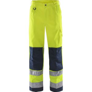 Fristads Hi Vis Broek Klasse 2 2001 Th - Hi-Vis geel/marineblauw