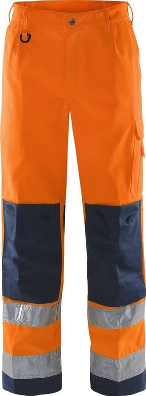 Fristads Hi Vis Broek Klasse 2 2001 Th - Hi-Vis oranje/marineblauw