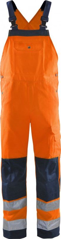 Fristads - Hi Vis Amerikaanse Overall - Oranje/Marineblauw - Klasse 2