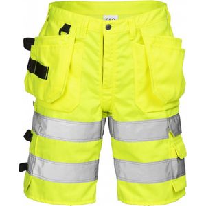 Fristads Hi Vis Korte Broek Klasse 2 2028 Plu - Hi-Vis geel