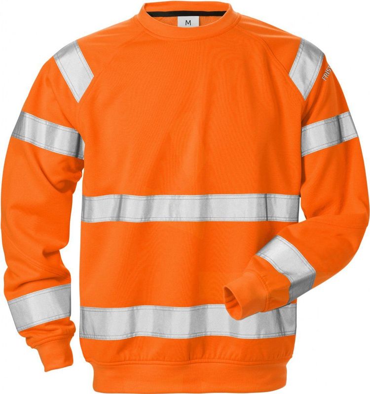 Fristads Hi Vis Sweatshirt Klasse 3 7446 Shv - Hi-Vis oranje