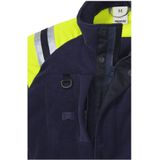 Fleecejack - Zwart - Vlambescherming - Reflecterende Details - Industrieel Wasbaar