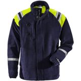 Fleecejack - Zwart - Vlambescherming - Reflecterende Details - Industrieel Wasbaar