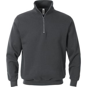 Fristads Sweatshirt Met Korte Ritssluiting 1737 Swb - Donkergrijs