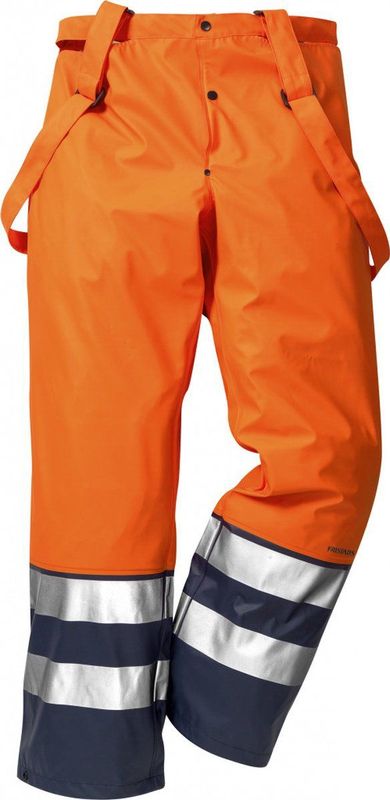 Fristads Hi Vis Regenbroek Klasse 2 2625 Rs - Hi-Vis oranje/marineblauw