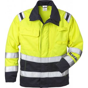 Fristads Flamestat Hi Vis Jack Klasse 3 4175 Aths - Hi-Vis geel/marineblauw - 2XL