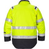 Fristads - Flamestat Hi Vis Winterjack - Hi-Vis Geel/Marineblauw - Vuil-, Olie- en Waterafstotend