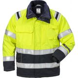 Fristads - Flamestat Hi Vis Winterjack - Hi-Vis Geel/Marineblauw - Vuil-, Olie- en Waterafstotend
