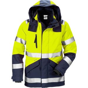 Fristads Hi Vis Gore-Tex Shelljack Klasse 3 4988 Gxb - Hi-Vis geel/marineblauw