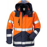 Fristads - GORE-TEX Shelljack - Hi-Vis Oranje/Marineblauw - Ademend - Waterdicht