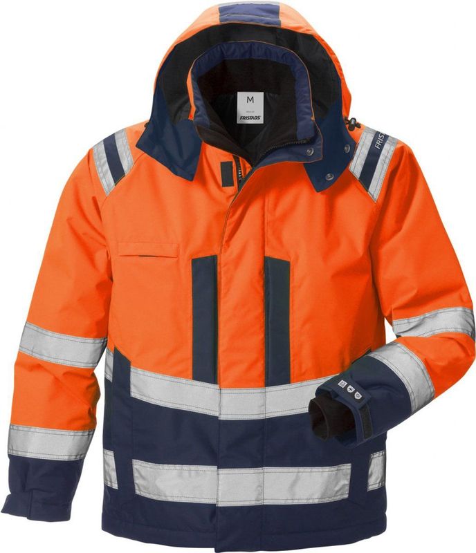 Fristads High vis Airtech® winterjack klasse 3 4035 GTT Hi-Vis oranje/marineblauw maat XL
