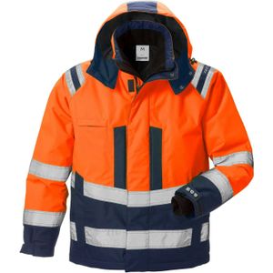 Fristads High vis winterjack klasse 3 444 PP Hi-Vis oranje/marineblauw maat 3XL