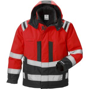 Fristads Hi Vis Airtech® Winterjack Klasse 3 4035 Gtt - Hi-Vis rood/zwart - 3XL