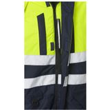 Fristads - 8015 GTT - High Vis Airtech® Winteroverall - Geel/Marineblauw - Winddicht - Ademend