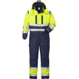 Fristads - 8015 GTT - High Vis Airtech® Winteroverall - Geel/Marineblauw - Winddicht - Ademend