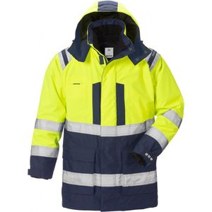 Fristads - High vis Airtech® 3-in-1 Parka - Geel/Marineblauw - Winddicht - Ademend