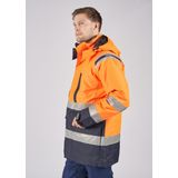 Fristads High vis Airtech® 3-in-1 parka klasse 3 4036 GTT Hi-Vis oranje/marineblauw maat XS