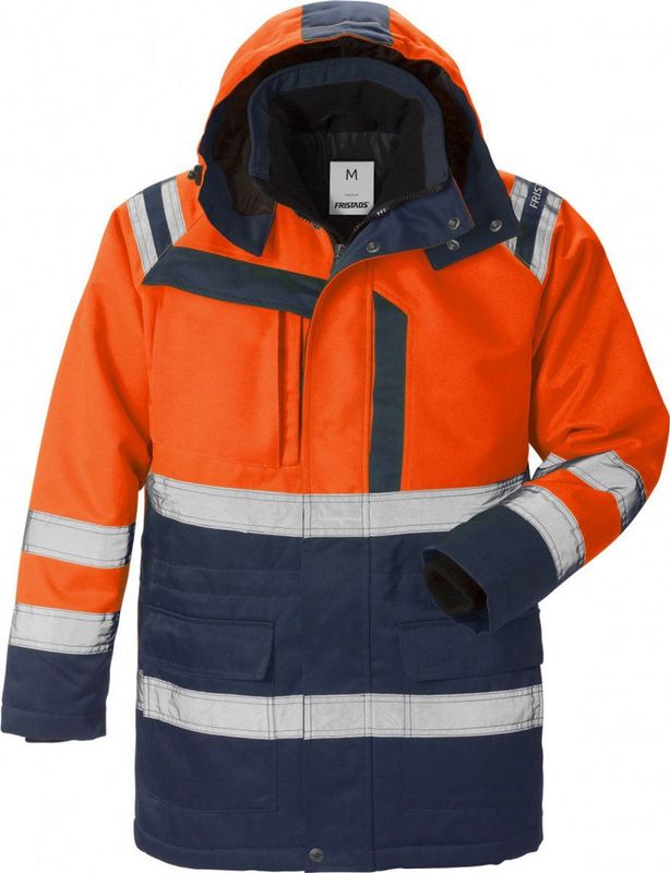 Fristads - Hi Vis Winterparka - Klasse 3 - Geel - Winddicht - Vuil-, olie- en waterafstotend