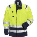 Fristads - Flamestat Fleecejack - Hi-Vis Geel/Marineblauw - Klasse 3