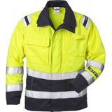 Fristads - Flamestat - Werkjack - Geel/Marineblauw - Vlamwerend - Hi-Vis
