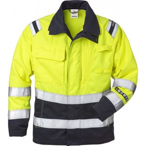 Fristads - Flamestat - Werkjack - Geel/Marineblauw - Vlamwerend - Hi-Vis