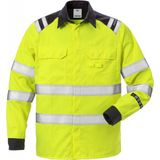 Fristads Flamestat high vis overhemd klasse 3 7050 ATS Hi-Vis geel/marineblauw maat S