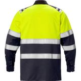 Fristads Flamestat high vis overhemd klasse 1 7051 ATS Hi-Vis geel/marineblauw maat XS