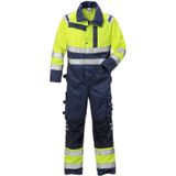 Fristads High vis overall klasse 3 8026 PLU Hi-Vis geel/marineblauw maat S